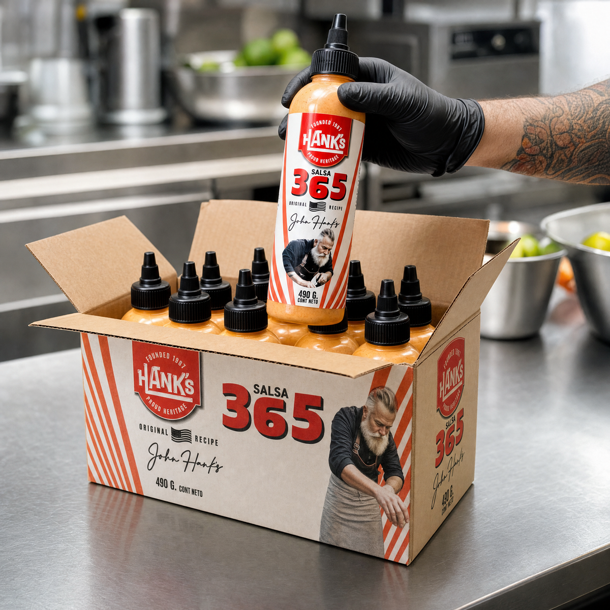 Hanks Salsa 365 (Caja 12x500ml)
