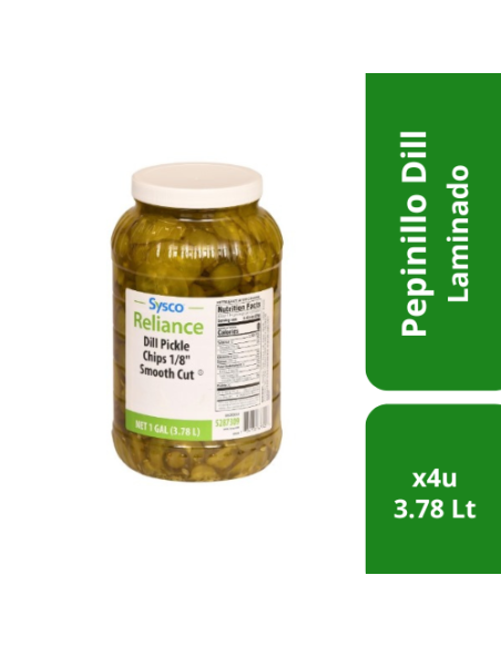 PEPINILLO DILL EN RODAJAS 4X3.78LT