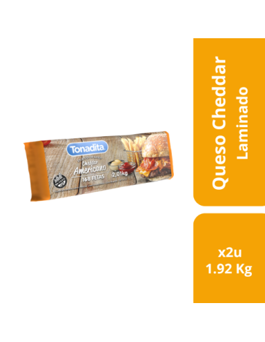QUESO CHEDDAR TONADITA 2X1.92 KG