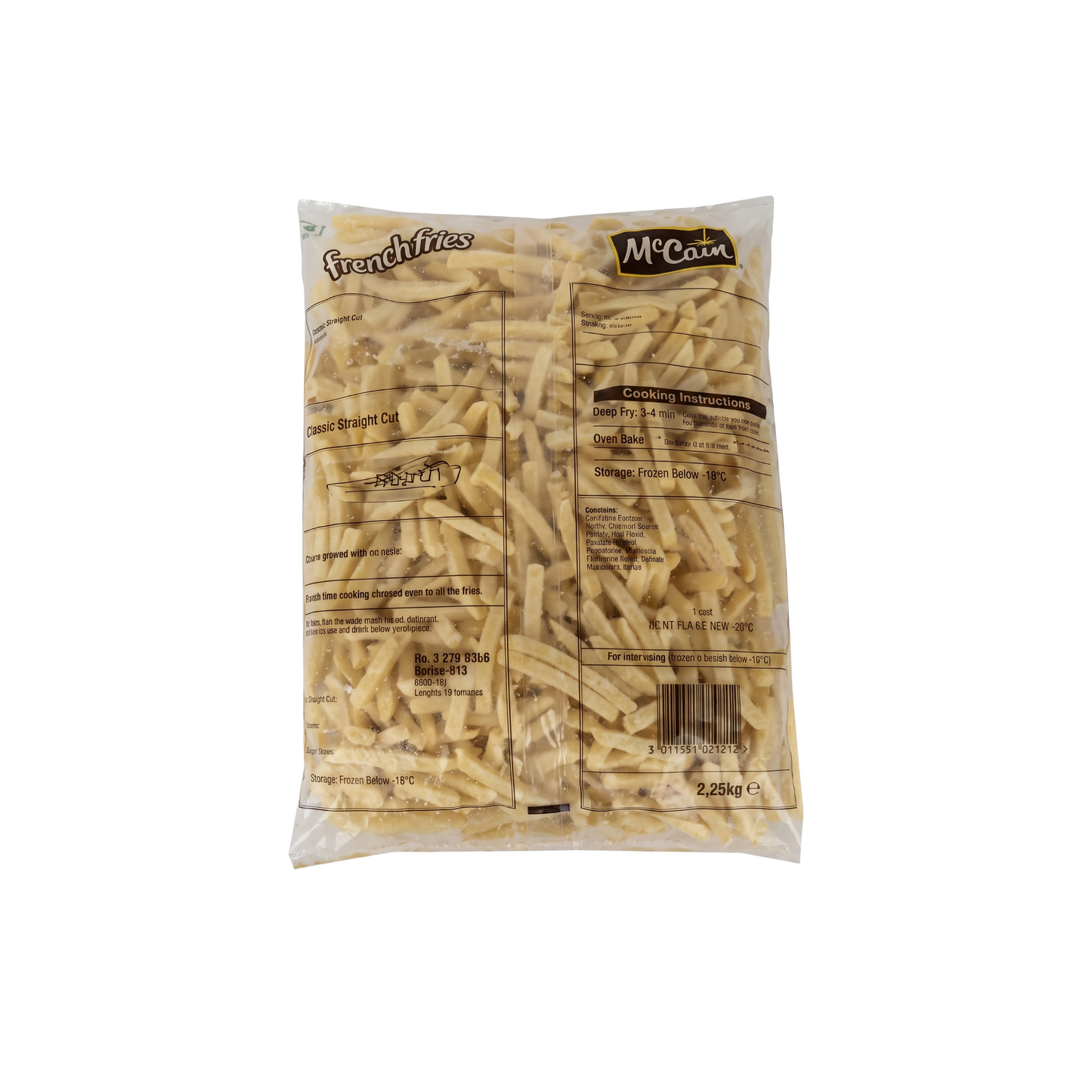 Papa Frita McCain Fast Food 7mm (Caja 8x2,25Kg)