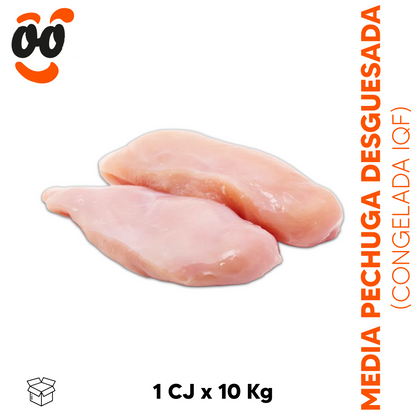 Media Pechuga Deshuesada IQF Agrosuper (Caja 10Kg prom)