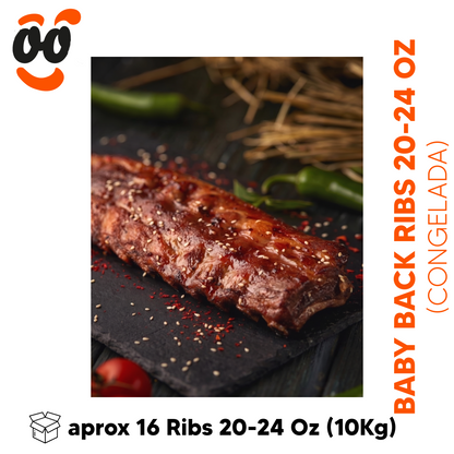 Baby Back Ribs 20-24 oz (Caja 10Kg)