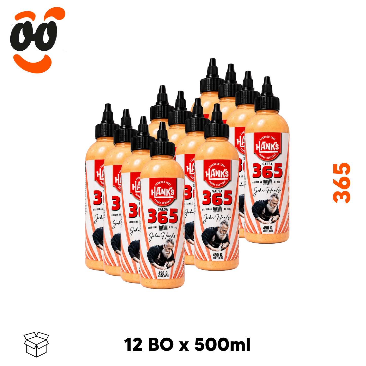 Hanks Salsa 365 (Caja 12x500ml)