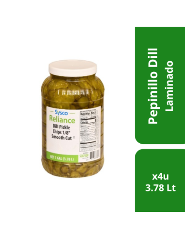 Pepinillo Dill En Rodajas 4x3.78lt