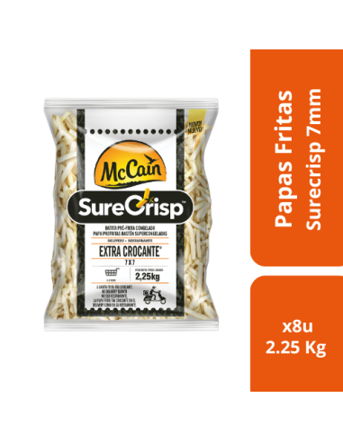Papa Frita McCain Surecrisp 7mm (Caja 8x2,25Kg)