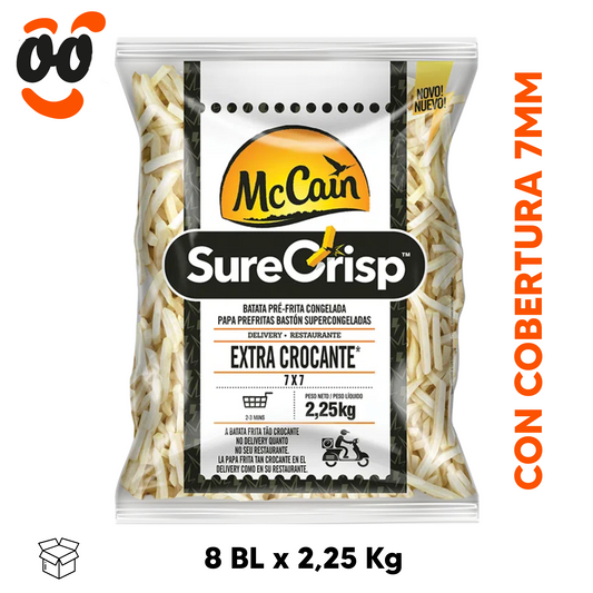 Papa Frita McCain SureCrisp 7mm (8x2,25Kg)