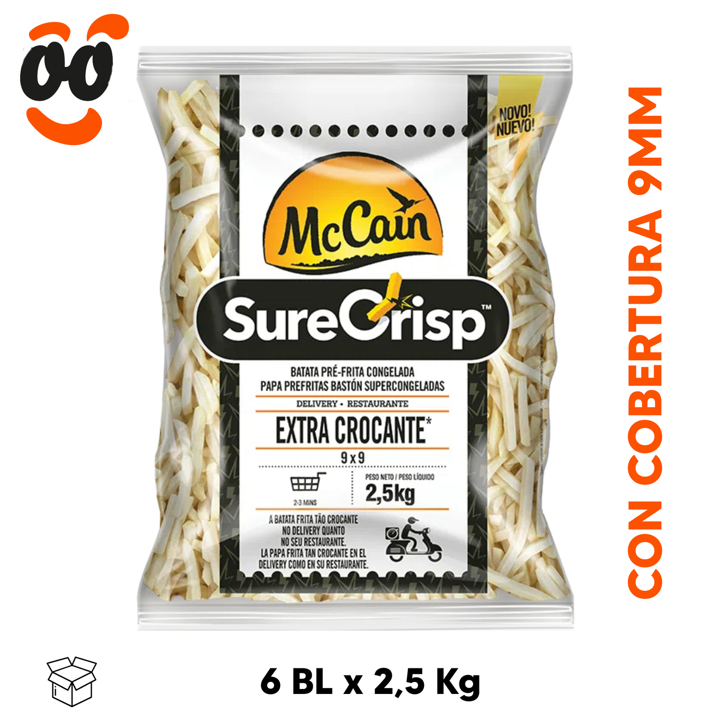 Papa Frita McCain SureCrisp 9mm (6x2,5Kg)