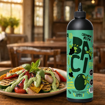 Cremoso Aceto Pesto Bacio (Botella 500ml)