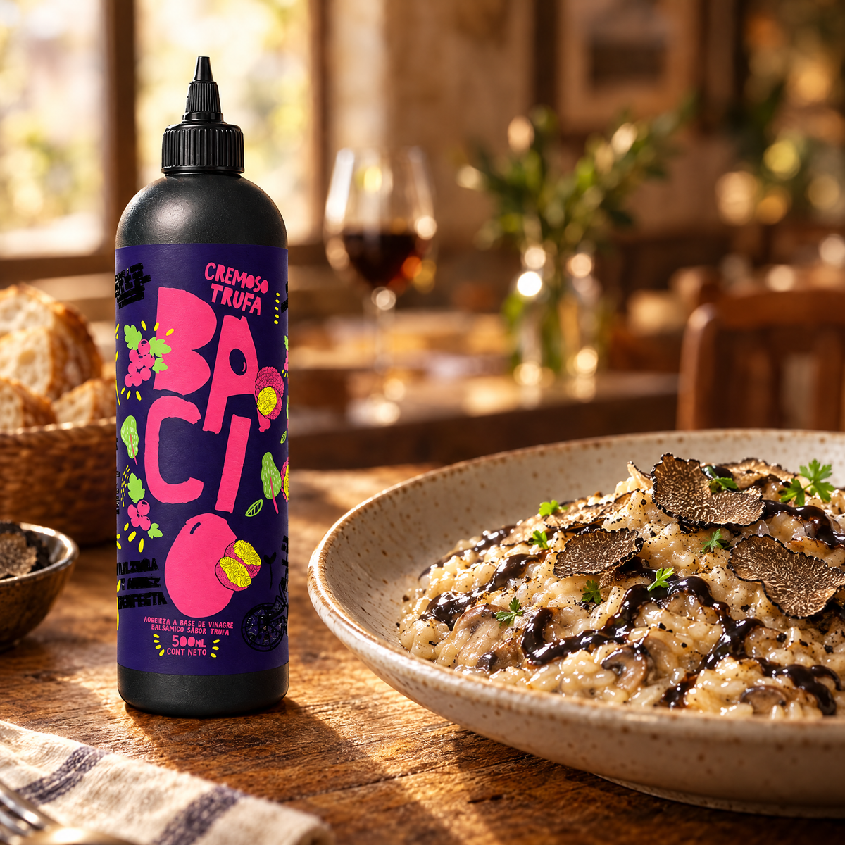 Cremoso Aceto Trufa Bacio (Botella 500ml)
