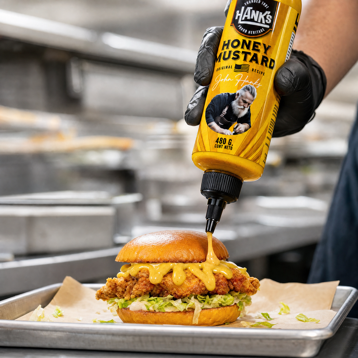Hanks Honey Mustard (Botella 500ml)