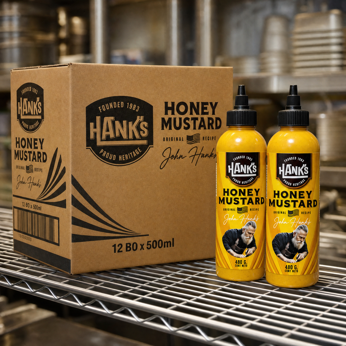 Hanks Honey Mustard (Caja 12x500ml)