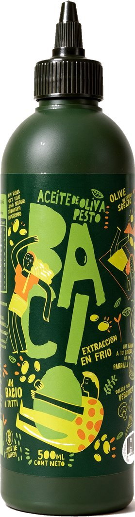 Aceite de Oliva Pesto Bacio (Botella 500ml)