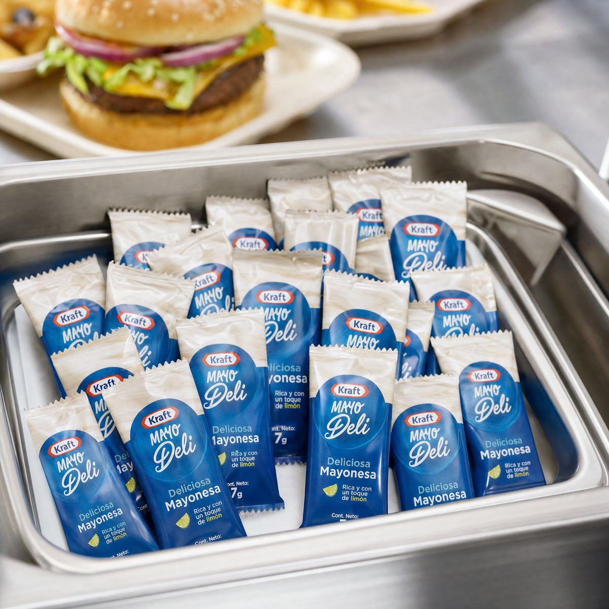 Sachet Mayodeli KRAFT 500x7g — en uso en cocina [lafoy-ambientada]